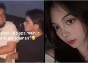 Tangkapan layar klarifikasi dari akun TikTok @queivns terkait video viral Ricky Harun karaoke bersama wanita, menepis isu sebagai wanita bayaran.