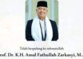 Prof. Dr. K.H. Amal Fathullah Zarkasyi, M.A., berpulang ke rahmatullah pada Sabtu, 3 Januari 2026.
