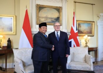 Presiden Prabowo Subianto mengunjungi kantor Perdana Menteri (PM) Inggris Keir Starmer di 10 Downing Street, London, Selasa (20/1/2026). (Foto: Dok/Istimewa)