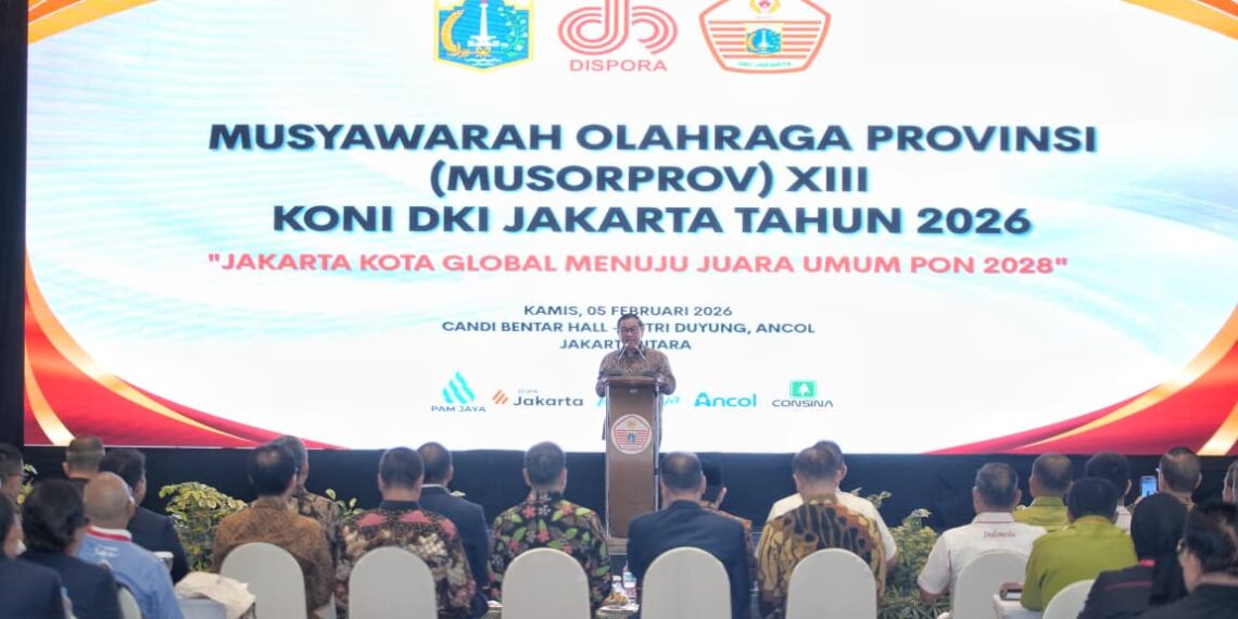 Gubernur DKI Jakarta, Pramono Anung saat membuka Musorprov ke 13 di Ancol, Jakarta Utara, Kamis (5/2/2026)(Foto: Ridwansyah/ekoin.co.id)