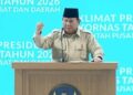 Presiden Prabowo Subianto pidato di depan Anggota Rakornas sinergi pemerintah pusat dan daerah soal sampah