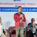 Ketua Pengurus besar Tinju Indonesia (Perbati) Ray Zulham saat memberikan keterangan di Kemenpora. (Ig Perbati)