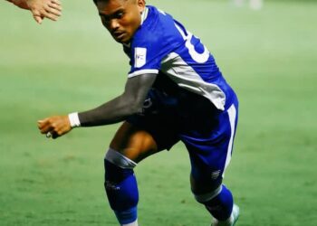 Pemain Persib Saadil Ramdani saat laga melawan Ratchaburi. Dalam laga itu Persib harus mengakui keunggulan lawan 3-0. (iG Persib)