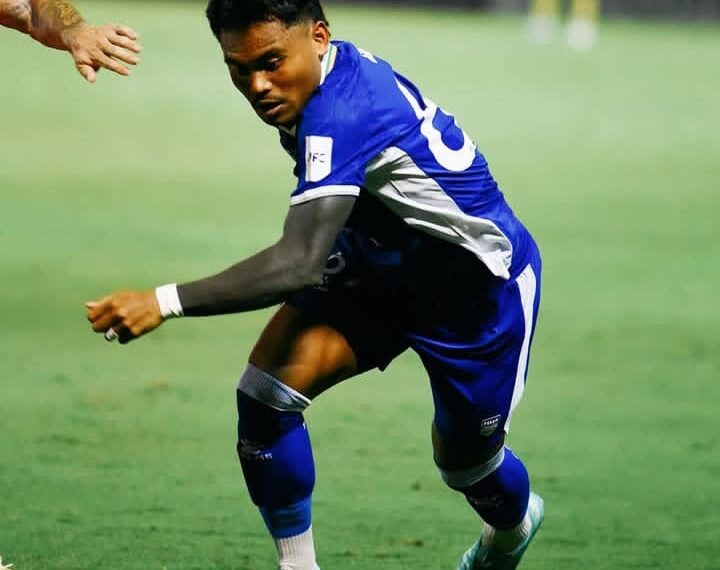 Pemain Persib Saadil Ramdani saat laga melawan Ratchaburi. Dalam laga itu Persib harus mengakui keunggulan lawan 3-0. (iG Persib)