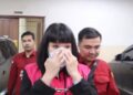 Terdakwa advokat Marcella Santoso usai dituntut 17 tahun penjara oleh JPU di Pengadilan Tipikor Jakarta