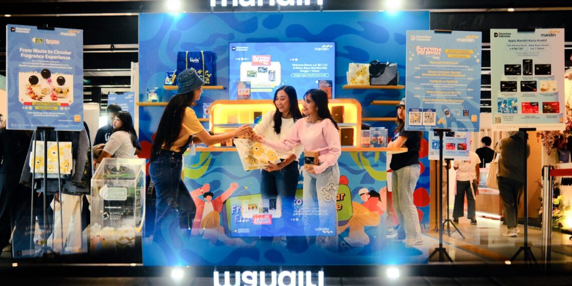 Mandiri Looping for Life Hadir di Perfume Pop Market. Sumber dok bankmandiri.co.id
