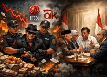 Ilustrasi:Tekanan ganda menghantam pasar keuangan nasional. Di satu sisi, aparat penegak hukum membidik praktik manipulasi saham atau saham gorengan yang dituding memicu gejolak IHSG.