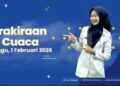 Badan Meteorologi, Klimatologi, dan Geofisika (BMKG) mengeluarkan peringatan dini cuaca ekstrem di sejumlah wilayah Indonesia pada Minggu, 1 Februari 2026