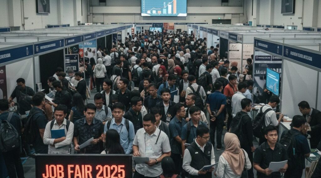 BPS mencatat masih ada 7,35 juta orang pengangguran di Indonesia hingga November 2025.