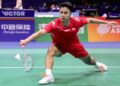 Anthony Ginting menjadi penentu kemenangan tim beregu Indonesia saat mengalahkan Malaysia dalam kejuaraan beregu di Tiongkok (IG PBSI)