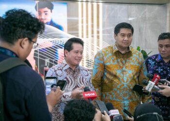 Direktur Utama BRI Hery Gunardi saat menerima kunjungan Menteri Perumahan dan Kawasan Permukiman (PKP) Maruarar Sirait. Sumber dok bri.co.id