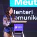 Menteri Komunikasi dan Digital Meutya Hafid saat memaparkan urgensi regulasi AI dalam ekosistem pers nasional di Serang. Pemerintah berkomitmen menata pemanfaatan teknologi di ruang publik guna melindungi hak-hak jurnalistik dan keamanan data warga di era digital. (Foto: Istimewa/Ekoin.co)