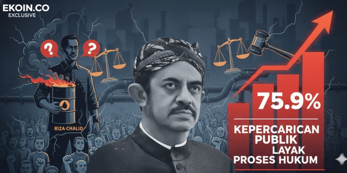 Peneliti Utama Indikator Politik Indonesia, Burhanuddin Muhtadi, saat memaparkan hasil survei persepsi publik terkait isu tata kelola minyak nasional. Mayoritas responden mendesak adanya langkah hukum yang konkret guna menjamin keadilan dalam sektor energi Indonesia. (Foto: Istimewa/Ekoin.co)