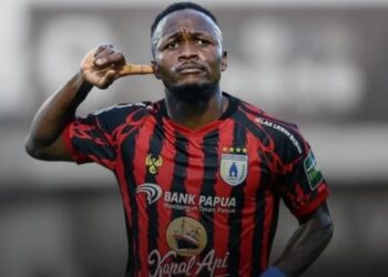 Pemain Anyar Persipura Victor Mansaray pede bawa Kembali Klub asal Papua kembali ke Liga 1. (Ist)