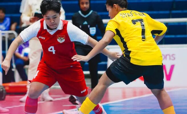 Garuda Pertiwi gagal meraih kemenangan dari Malaysia setelah ditahan imbang 4-4. (iG TimnasFutsal)