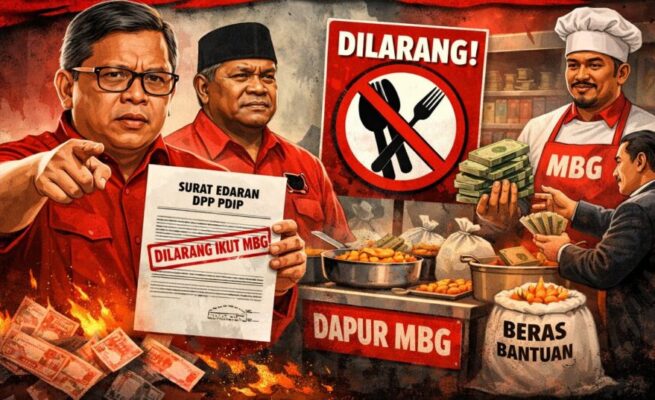 PDI Perjuangan menerbitkan instruksi internal yang melarang keras seluruh kader terlibat dalam pengelolaan dapur maupun bisnis program Makan Bergizi Gratis (MBG) guna menghindari politisasi anggaran negara. (Foto: Dok. DPP PDIP/Istimewa)