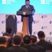 Presiden Prabowo Subianto saat memberikan paparan dalam forum Indonesia Economy Outlook (IEO) 2026 di Wisma Danantara, Jakarta. Presiden menekankan strategi "Indonesia Incorporated" sebagai motor penggerak ekonomi yang menyatukan peran pemerintah dan sektor swasta demi kemandirian bangsa.