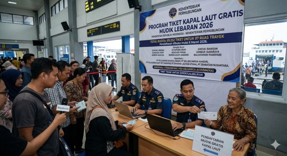 Pemerintah menyiapkan 69 ribu tiket kapal laut gratis bagi masyarakat yang mudik Lebaran 2026, mencakup rute dari Aceh hingga Papua untuk memastikan perjalanan aman dan nyaman.
