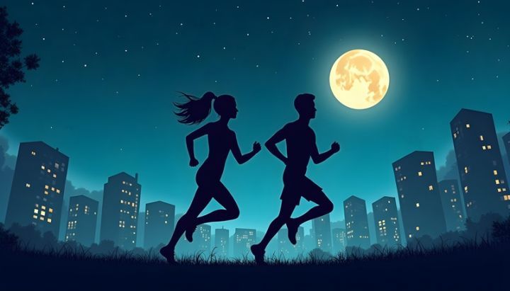 Polisi menggelar kegiatan Fun Night Run Jaga Jakarta di Pesanggrahan, Jakarta Selatan, sebagai upaya menyalurkan aktivitas remaja agar terhindar dari tawuran selama bulan Ramadan.