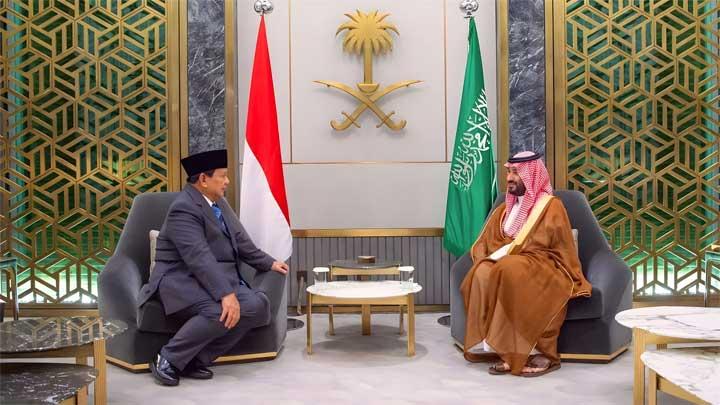 Presiden Prabowo Subianto melakukan komunikasi diplomatik dengan Putra Mahkota Arab Saudi Mohammed bin Salman membahas eskalasi konflik Iran dengan Amerika Serikat dan Israel di Timur Tengah.