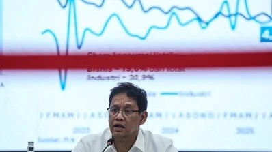 Menteri Keuangan Purbaya Yudhi Sadewa saat memberikan keterangan mengenai kondisi sistem keuangan di Jakarta, Kamis (26/3/2026)