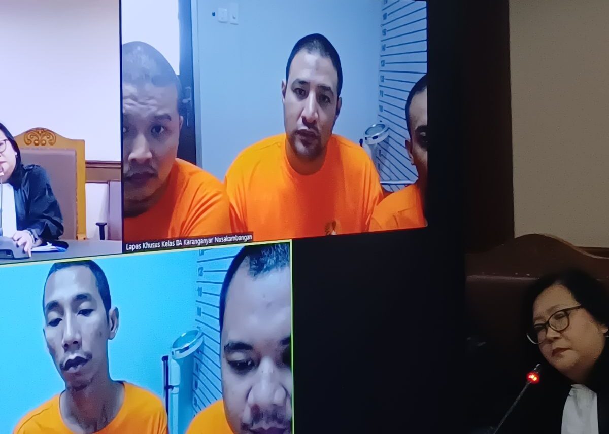 Kolase foto Ammar Zoni saat menjalani persidangan di PN Jakarta Pusat dan unggahan keberatan Haldy Sabri, Senin (6/4/2026)