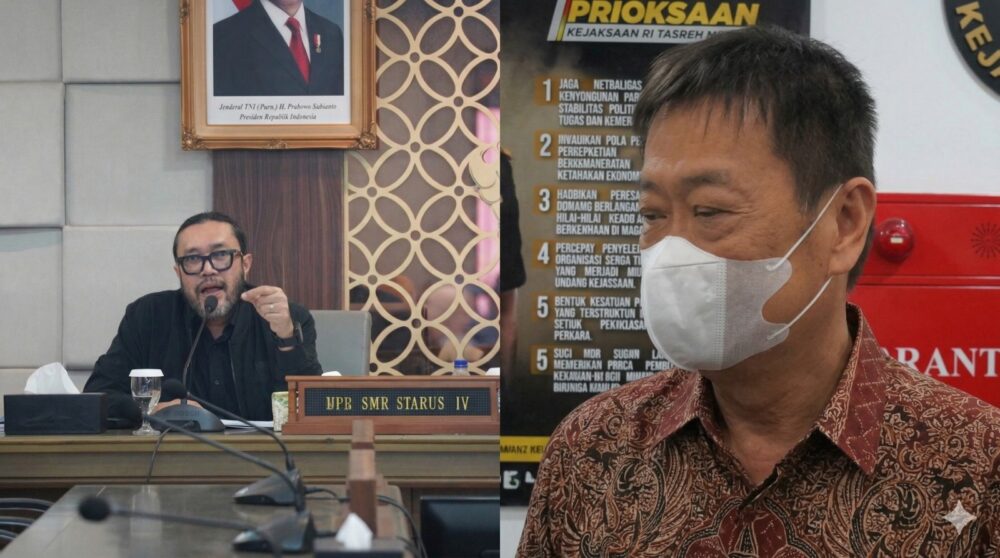 Kolase foto Ono Surono (kiri) dan Robert Priantono Bonosusatya (kanan), dua figur yang dimintai keterangan oleh KPK dalam dua perkara korupsi berbeda yang sedang dikembangkan penyidik, Kamis (2/4/2026). (Foto: Ist)