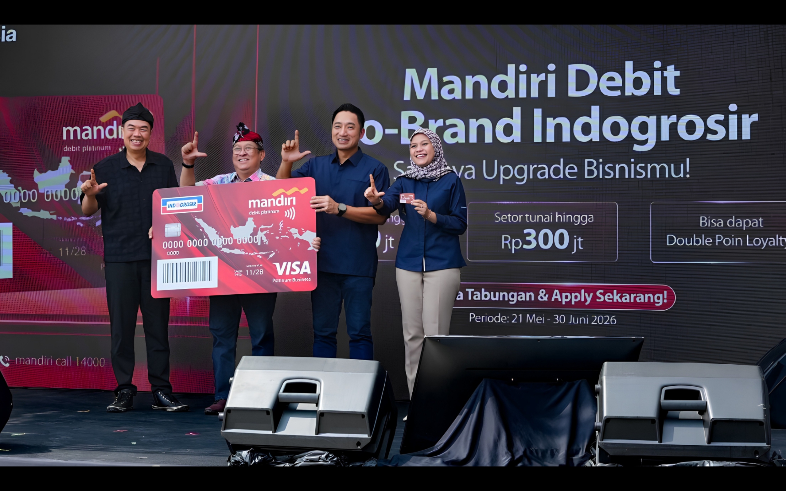 Kartu Mandiri Debit Co-Brand Indogrosir hadir untuk mempermudah transaksi masyarakat dan pelaku usaha, serta memperkuat inklusi keuangan nasional. Sumber dok bankmandiri.co.id