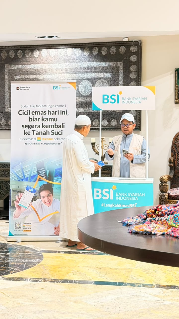 BSI Arab Saudi dipersiapkan untuk mendukung ekosistem haji dan umrah untuk memperoleh initial approval dari SAMA sejak 2024. Sumber dok www.bankbsi.co.id