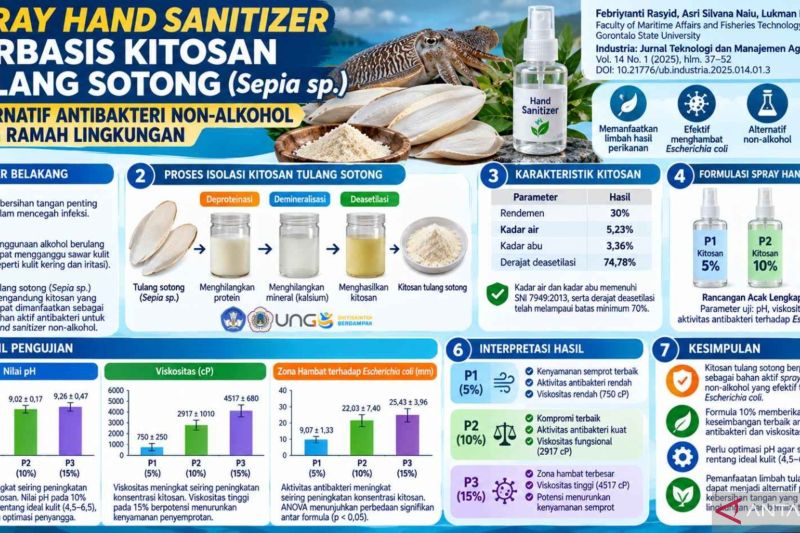 Fakta Unik: Tulang Sotong Disulap Jadi Pembersih Tangan